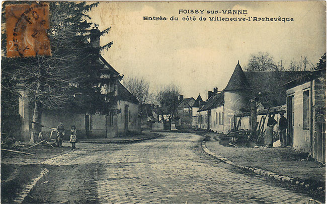 carte postale ancienne de Foissy-sur-Vanne, collection Guy Talvat. Cliquez sur l'image pour l'agrandir